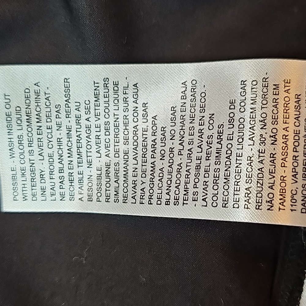 NEW LEVI'S BLACK SHORT DOLMAN SLEEVE LACE INSET PULLOVER TOP BLOUSE - Picture 14 of 14